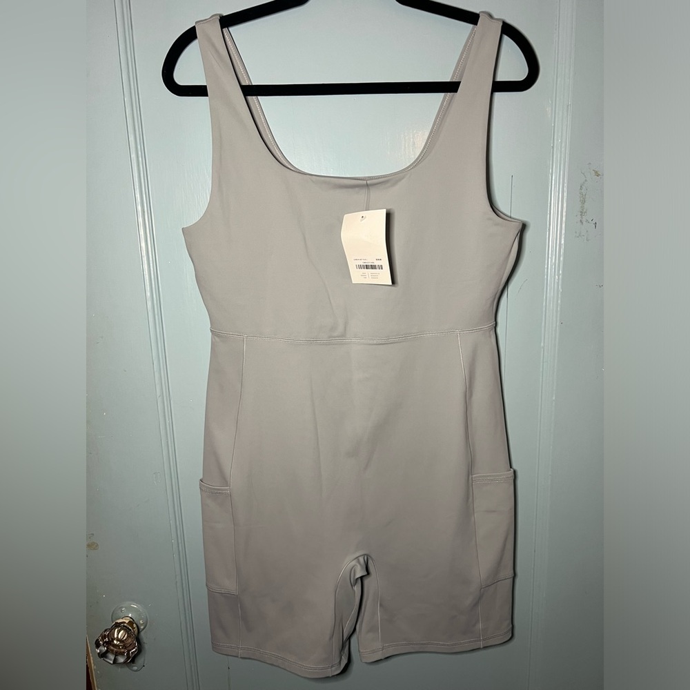 NWT Oak and Fort Blue/Grey Sleeveless Unitard
